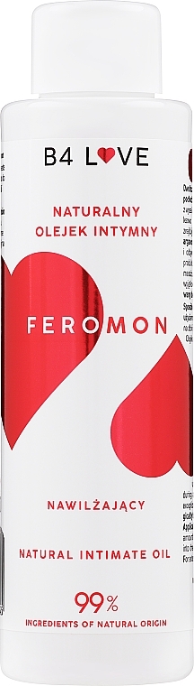 Natürliches feuchtigkeitsspendendes Intimöl Pheromon - 4Organic B4Love Feromon Natural Intimate Oil  — Bild N1