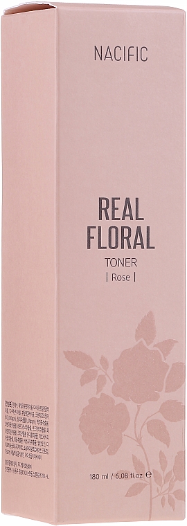 Feuchtigkeitsspendendes und beruhigendes Gesichtstonikum mit Rosenwasser - Nacific Real Floral Rose Toner — Bild N2