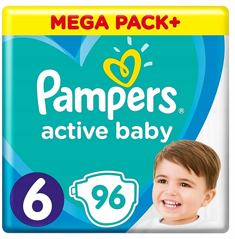 Windeln Active Baby 6 (13-18 kg) 96 St. - Pampers — Bild N1