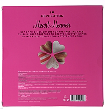Highlighter-Set - I Heart Revolution Heaven (Highlighter 5x10g) — Bild N2