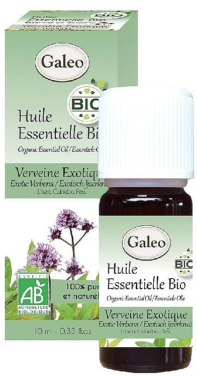 Organisches ätherisches Öl mit Eisenkraut - Galeo Organic Essential Oil Exotic Verbena — Bild N1