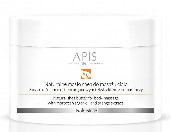 Sheabutter zur Körpermassage mit Arganöl und Orangenextrakt - APIS Professional Orange TerApis Natural Shea Butter — Bild N1