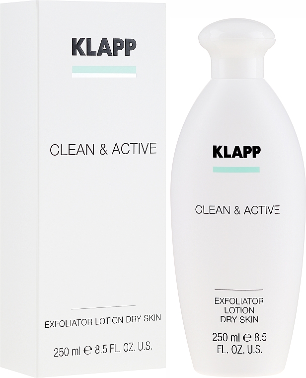 Erfrischendes und kühlendes Gesichtswasser für trockene und Mischhaut - Klapp Clean & Active Exfoliator Dry Skin — Bild N1