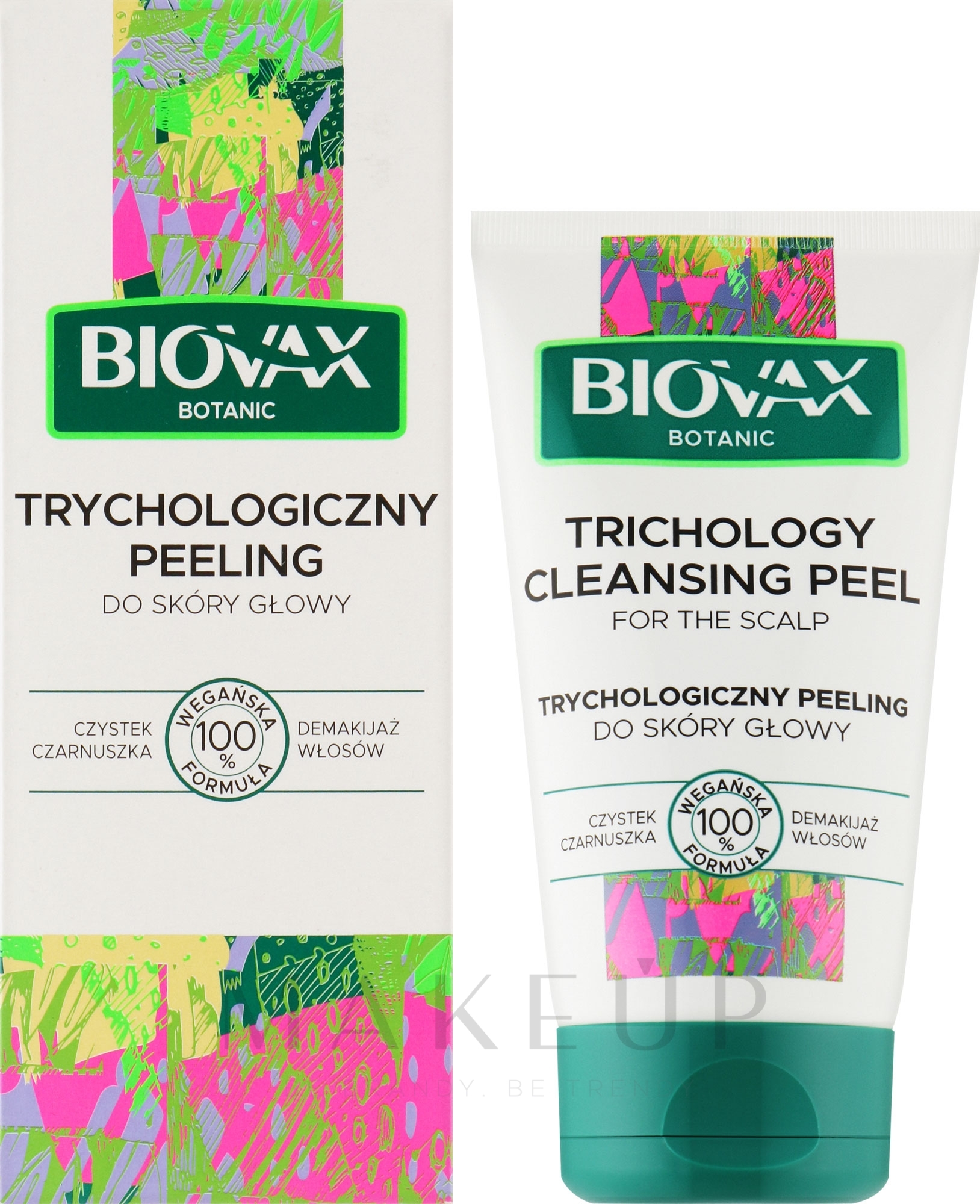 Kopfhautpeeling mit Schwarzkümmel - Biovax Botanic Peeling — Bild 125 ml