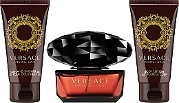 Versace Crystal Noir - Duftset (Eau de Toilette 50ml + Körperlotion 50ml + Duschgel 50ml) — Bild N2