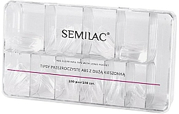 Düfte, Parfümerie und Kosmetik Nagel-Tips transparent - Semilac Tips Box 120 Tips