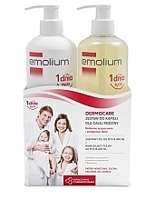 Düfte, Parfümerie und Kosmetik Set - Emolium Dermocare Set (sh/gel/400ml + b/oil/400ml)