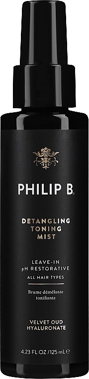 Tonisierender Nebel - Philip B Velvet Oud Detangling Toning Spray — Bild N1