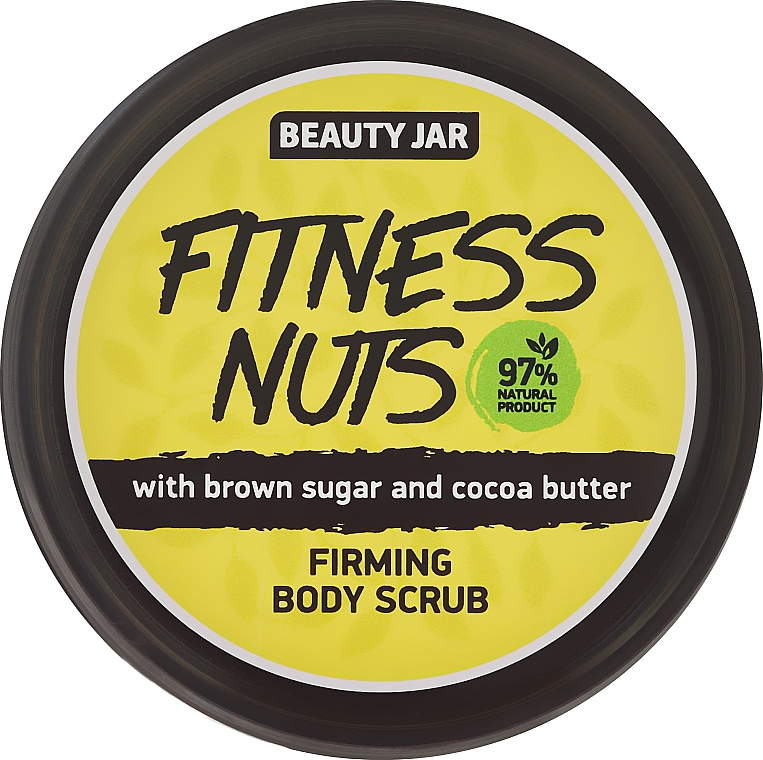 Straffendes Körperpeeling mit braunem Zucker und Kakaobutter "Fitness Nuts" - Beauty Jar Firming Body Scrub — Bild N2