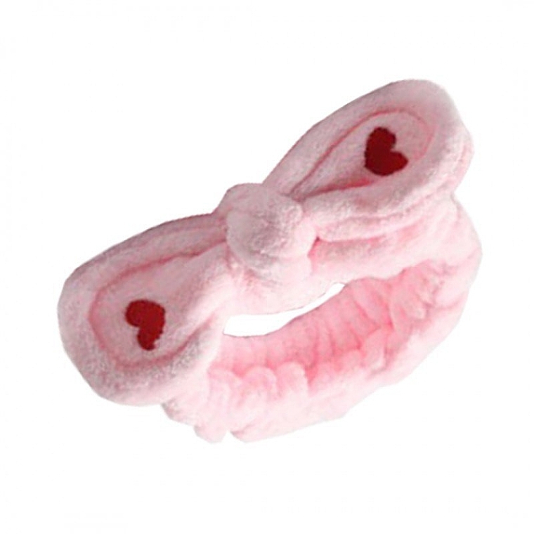 Kosmetisches Stirnband mit Herzen rosa - Ecarla — Bild N1