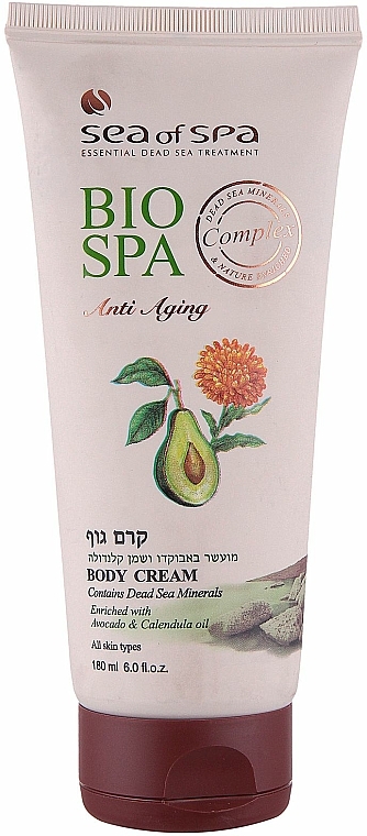 Körpercreme mit Ringelblume und Avocado - Sea Of Spa Bio Spa Anti-Aging Body Cream with Avocado & Calendula Oil  — Bild N1