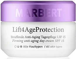 Düfte, Parfümerie und Kosmetik Straffende Anti-Aging Tagespflege für das Gesicht SPF 15 - Marbert Lift4Age Protection Firming Anti-Aging Day Care SPF 15