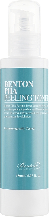 Feuchtigkeitsspendender Gesichtspeeling-Toner mit PHA-Säure - Benton PHA Peeling Toner — Bild N2