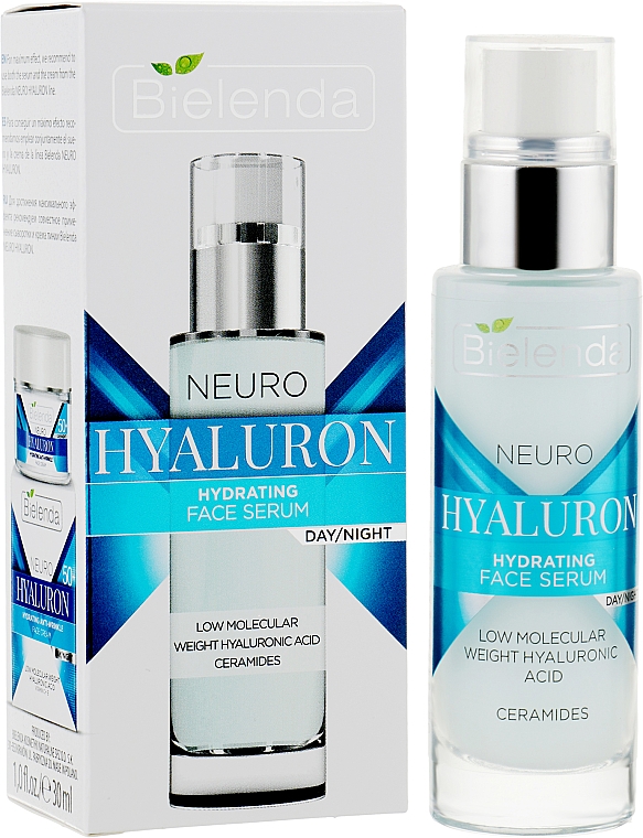 Feuchtigkeitsspendendes Gesichtsserum - Bielenda Neuro Hialuron Hydrating Face Serum — Bild N2