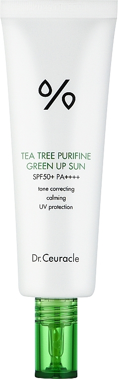 Sonnenschutzcreme für das Gesicht - Dr. Ceuracle Tea Tree Purifine Green Up Sun SPF50+ PA++++ — Bild N1