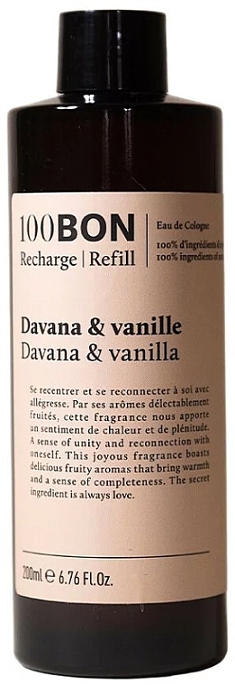 100BON Davana & Vanille  - Eau de Cologne (austauschbare Patrone) — Bild N1