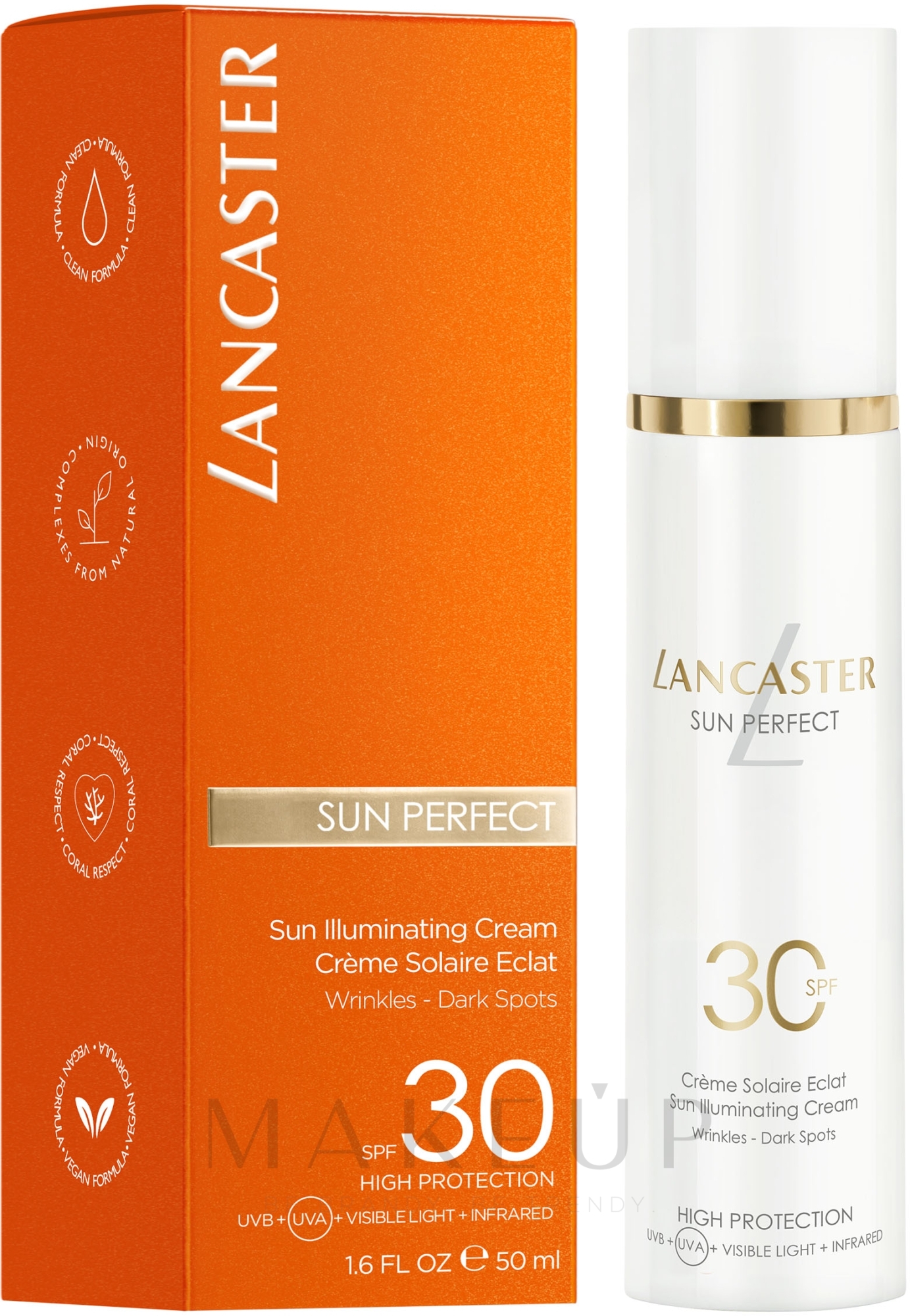 Sonnenschutzcreme für das Gesicht - Lancaster Sun Perfect Sun Illuminating Cream SPF 30 — Bild 50 ml
