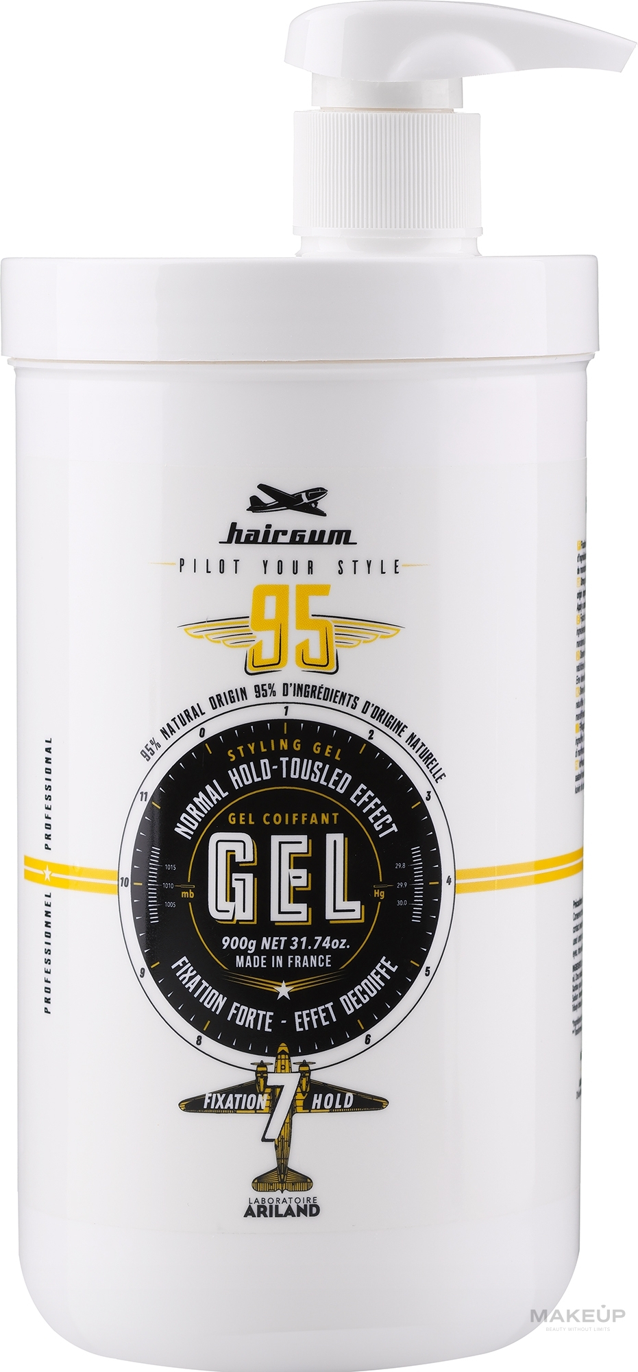 Styling-Gel mit mittlerem Halt - Hairgum 95 Styling Gel Normal Hold Tousled Effect  — Bild 900 g