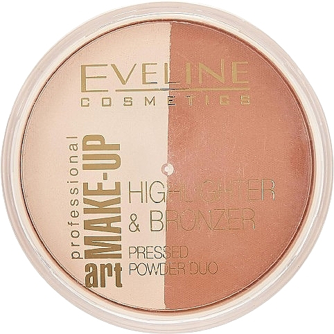 Kompakter Highlighter & Bronzepuder - Eveline Cosmetics Art. Professional Make-Up Glam — Bild N3