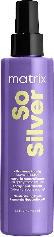 Haarspray - Matrix Total Results So Silver All-In-One Toning Spray for Blonde and Silver Hair — Bild N2