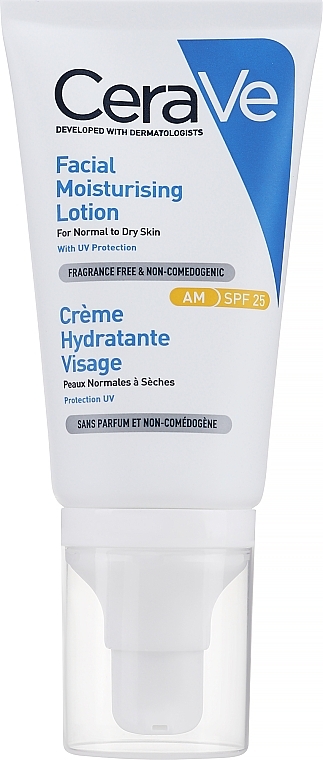 Tages-Gesichtsfeuchtigkeitscreme für normale bis trockene Haut - CeraVe Facial Moisturising Cream SPF25 — Bild N5