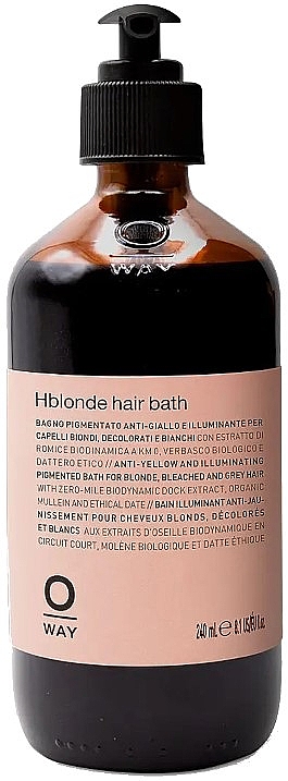 Shampoo mit Anti-Gelb-Effekt - Oway Hblonde Hair Bath — Bild N1