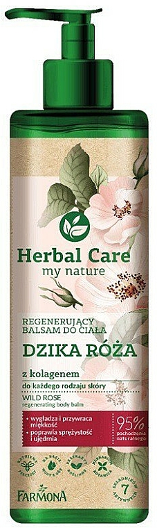Regenerierender Körperbalsam mit Wildrose und Kollagen - Farmona Herbal Care My Nature Regenerating Body Balm Wild Rose — Bild N1