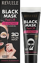 Schwarze Peel-Off Gesichtsmaske mit Coenzym Q10 - Revuele Black Mask Peel Off Co-Enzymes — Bild N2