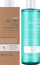 Beruhigender Toner mit Teebaumöl - Farmstay Vegan Tea Tree Cica Relaxing Toner — Bild N2