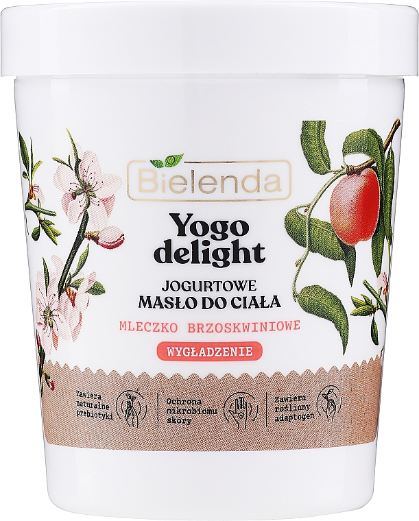 Glättende Körperbutter mit Pfirsichöl - Bielenda Yogo Delight Body Butter Peach Milk — Bild N1