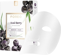 Düfte, Parfümerie und Kosmetik Anti-Aging Smart-Tuchmaske mit Acai-Beeren - Foreo Acai Berry Sheet Mask