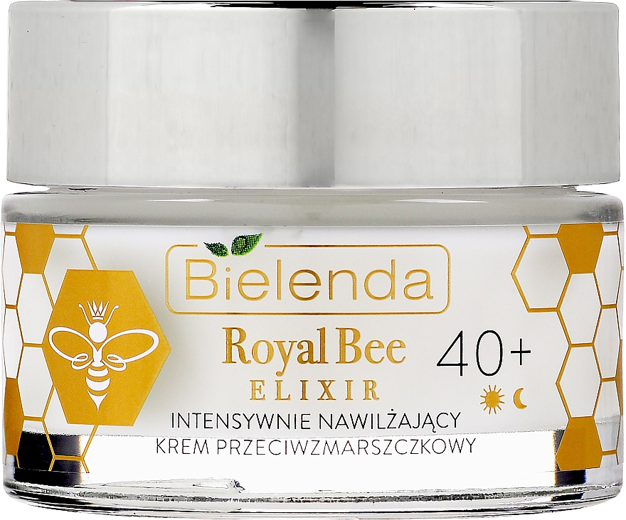 Feuchtigkeitsspendende Anti-Falten Gesichtscreme mit Bienenmilch, Bienenpollen und Manuka-Honig - Bielenda Royal Bee Elixir 40+ Anti-Wrinkle Moisturizing Cream — Bild N1