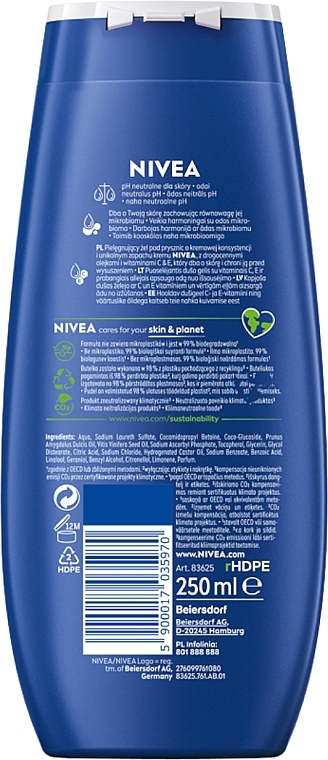 Creme-Duschgel "Intensive Pflege" - NIVEA Shower Gel  — Foto N2