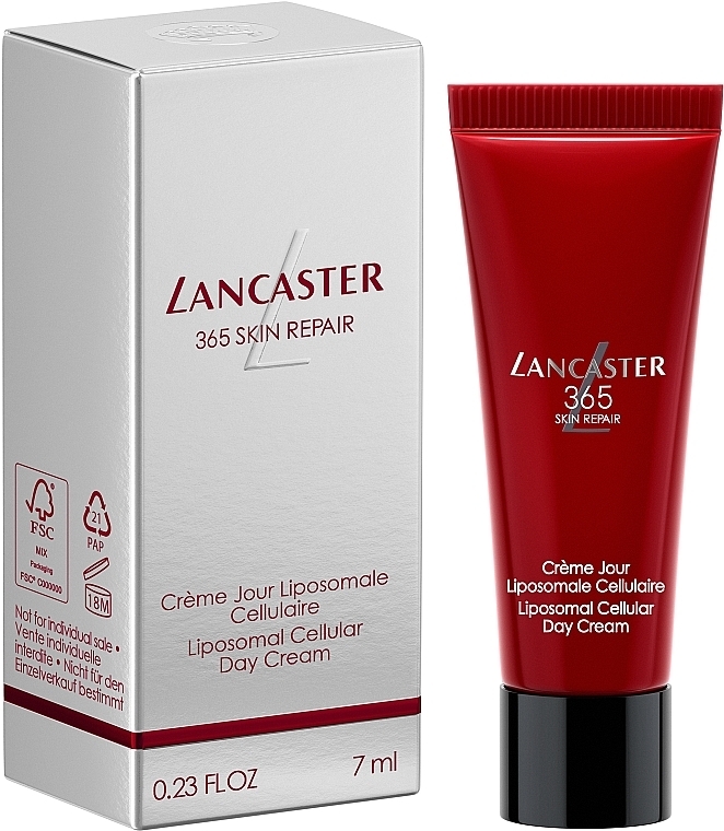 GESCHENK! Liposomale Gesichtscreme - Lancaster 365 Skin Repair Liposomal Cellular Krem (Mini)  — Bild N1