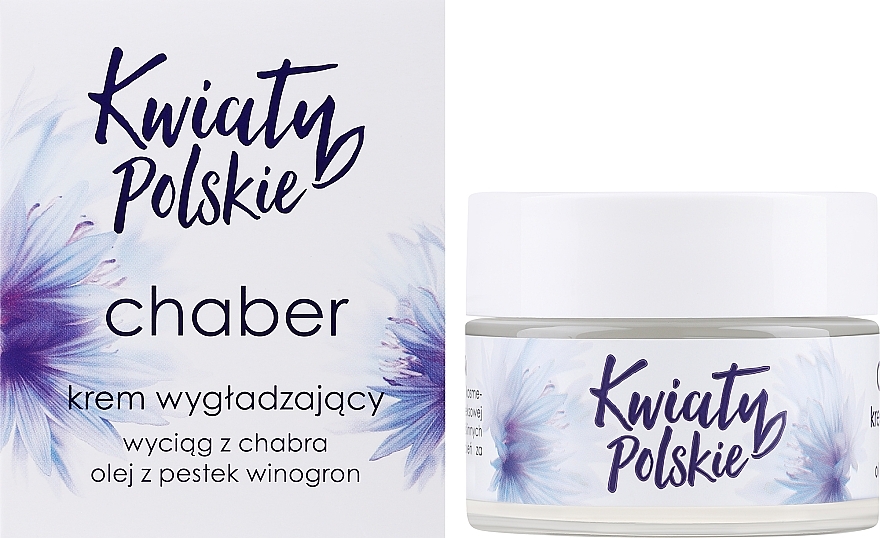 Leichte Gesichtscreme mit Extrakt aus Basilikum - Uroda Kwiaty Polskie Chaber Cream — Bild N1