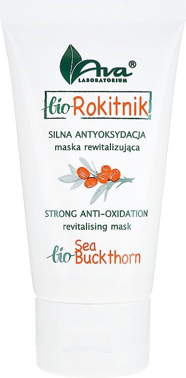 Revitalisierende und antioxidative Gesichtsmaske mit Bio Sanddorn - Ava Laboratorium Bio Rokitnik Strong Anti-Oxidation Revitalising Mask — Bild N2