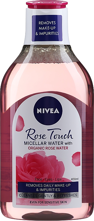 Gesichtspflegeset - Nivea Rose Beauty (Gesichtscreme 50ml + Mizellenwasser 400ml) — Bild N3