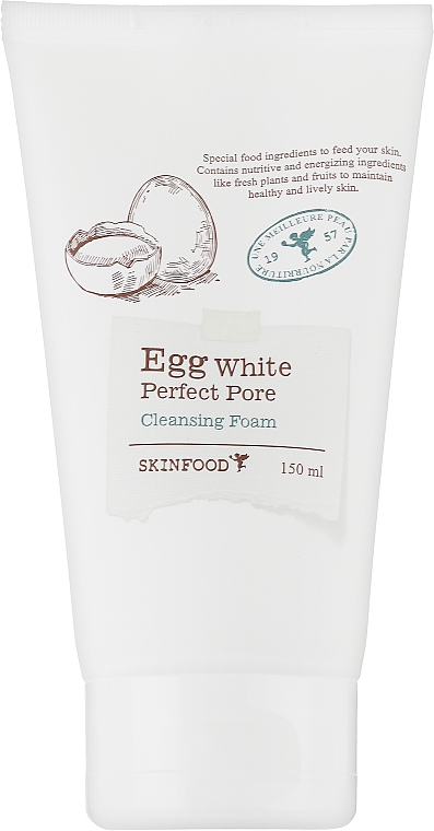 Porenreinigender Gesichtsreinigungsschaum mit Eiweiß - SkinFood Egg White Perfect Pore Cleansing Foam — Bild N1