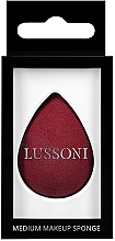 Düfte, Parfümerie und Kosmetik Schminkschwamm mittel bordo - Lussoni Raindrop Medium Makeup Sponge