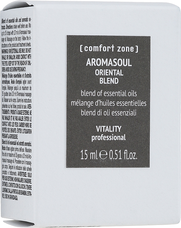 Orientalische ätherische Ölmischung für den Körper - Comfort Zone Aromasoul Oriental Blend — Bild N2