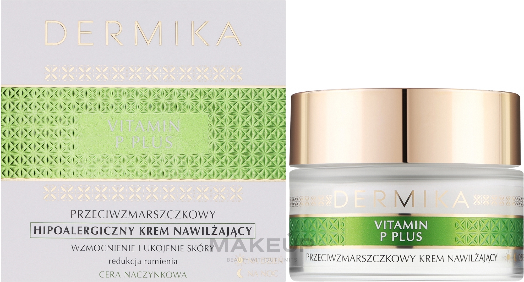 Hypoallergene Feuchtigkeitscreme für das Gesicht - Dermika Vitamin P Plus Face Cream — Bild 50 ml