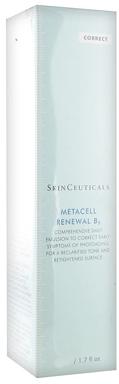 Korrigierende Gesichtsemulsion gegen Rötungen mit Tripeptid-Konzentrat - SkinCeuticals Metacell Renewal B3 — Bild N1