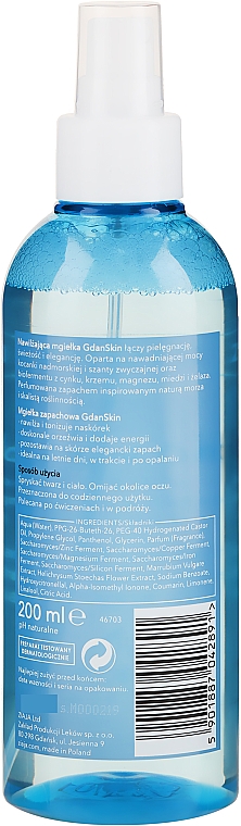 Feuchtigkeitsspendender Duftspray für Gesicht und Körper - Ziaja GdanSkin — Foto N2