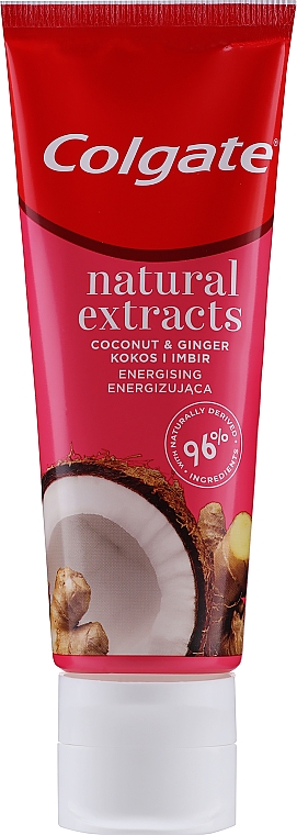 Zahnpasta Natural Extracts mit Kokosnuss und Ingwer - Colgate Natural Extracts Coconut & Ginger Toothpaste — Bild N1