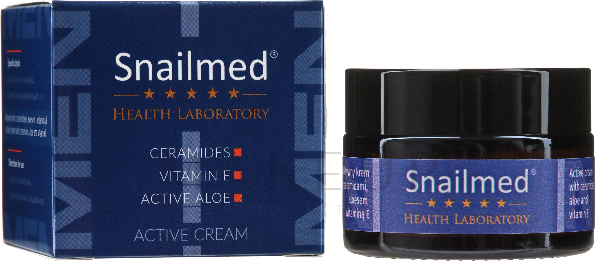 Gesichtscreme für Männer mit Ceramiden und Vitamin E - Snailmed Health Laboratory — Bild 30 ml