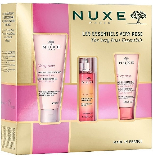  Geschenkset (Eau de Parfum 30 ml + Duschgel 100 ml + Handcreme 50 ml) - Nuxe Very Rose — Bild N1