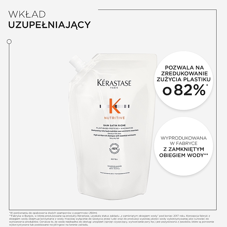 Reichhaltiges, feuchtigkeitsspendendes Shampoo-Bad für sehr trockenes Haar (Refill) - Kerastase Nutritive Bain Satin Riche Shampoo  — Bild N4