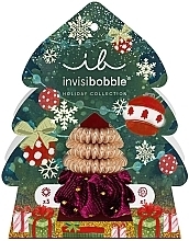 Set - Invisibobble Good Thinks Come In Trees Gift Set (Spiral-Haargummi 3 St. + Scrunchie-Haargummi 1 St.) — Bild N3