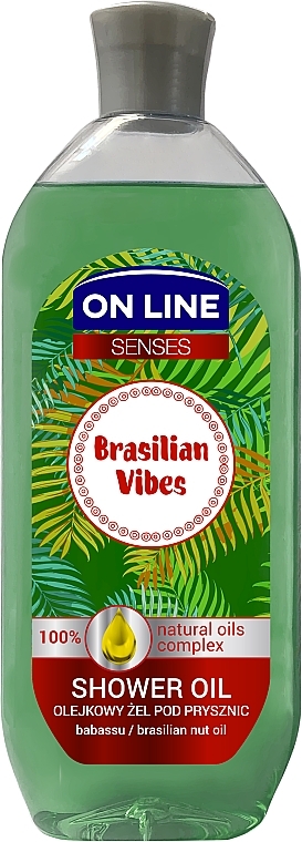 Duschöl mit Babassu- und Paranussöl - On Line Senses Shower Oil Brasilian Vibes — Bild N1
