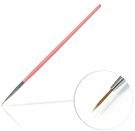 Nageldekoration-Pinsel 6 mm Pink - Silcare Brush 0 — Bild N1